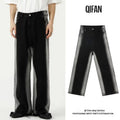 Custom Streetwear High Waist Wide Leg Baggy Oversized Jeans for Men