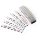 Emery Board Nails Custom Manicure 80/100 Mini Korea Professional Nail Files All Shapes zebra
