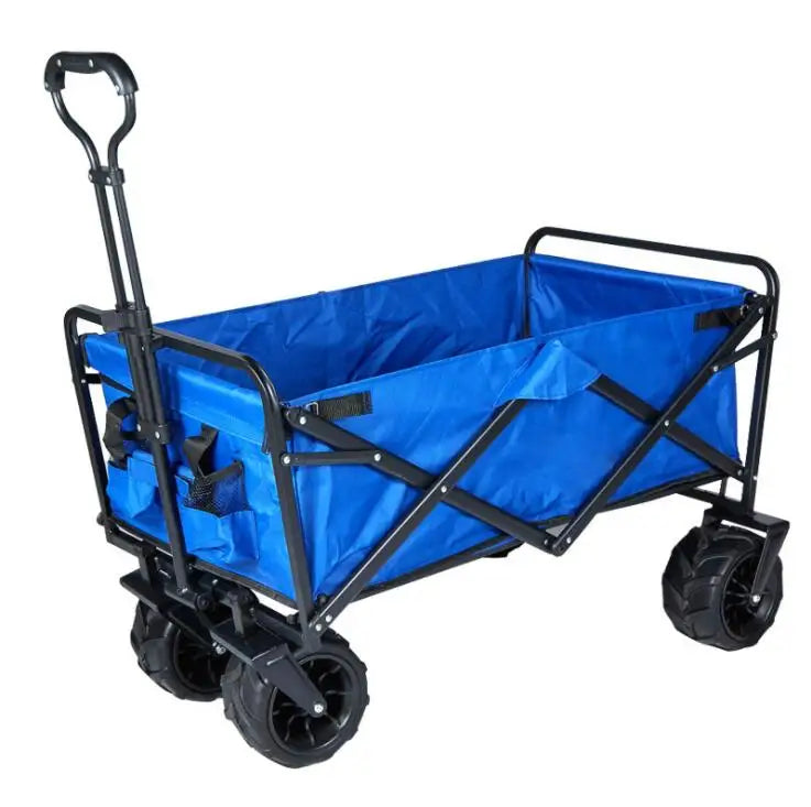 Hot Sale All-Terrain Stainless Steel Folding Beach Wagon Customizable OEM Baby Cart for Outdoor Camping Storage Tools
