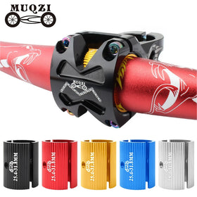 Bike Handlebar Shim Aluminum Alloy Bicycle Handle Bar Spacer Sheet Clamp 25.4 to 31.8 to 35mm Conversion Shims Adapter
