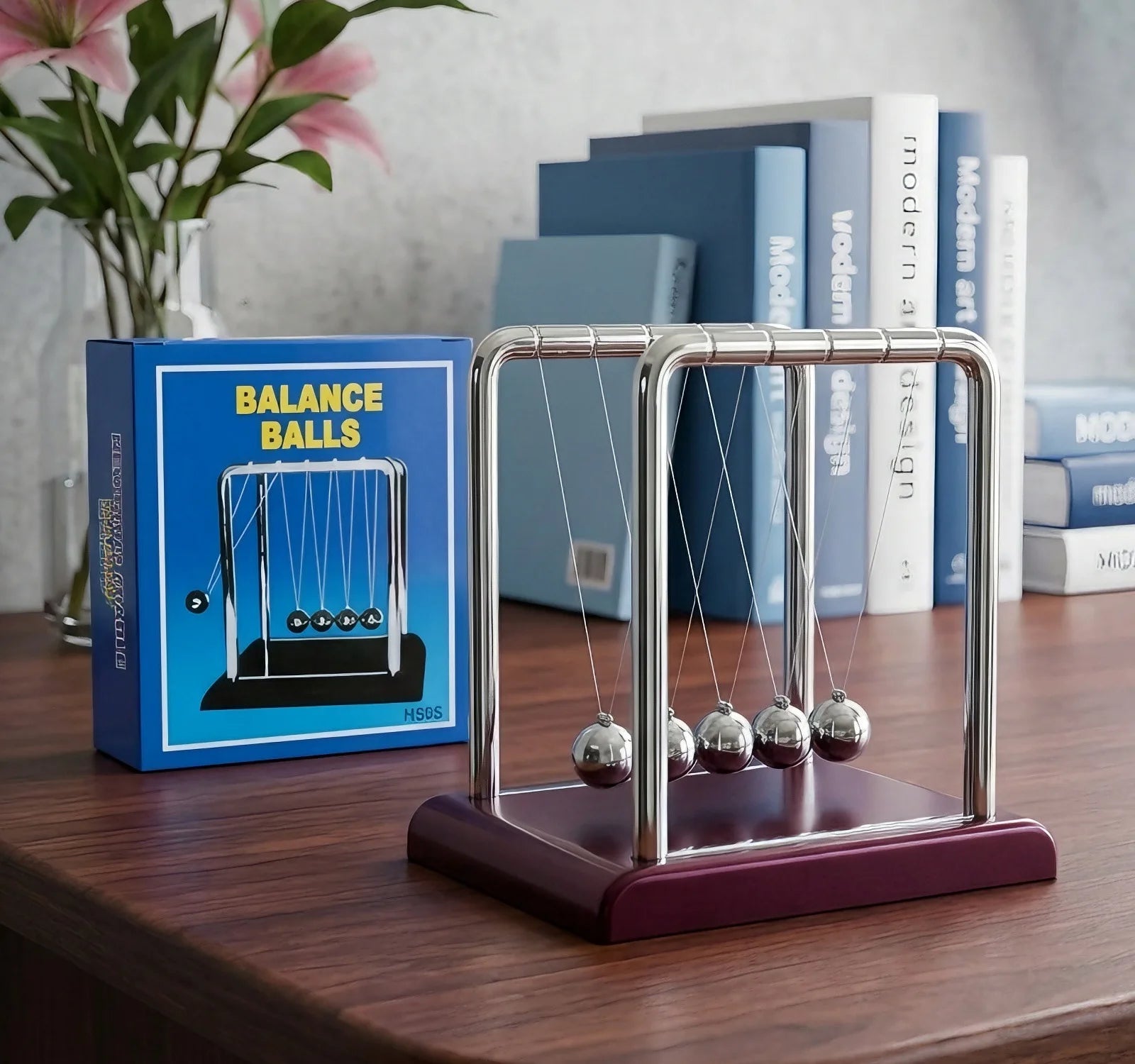 Newton Balance Pendulum Ball Collision Energy Conservation Law Ball Office Desktop Decoration Holiday Gift Physical Science Toy