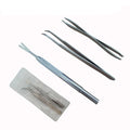 3pcs Eco-Friendly Stainless Steel Tick Remover Tool Kit Combs for Dogs
