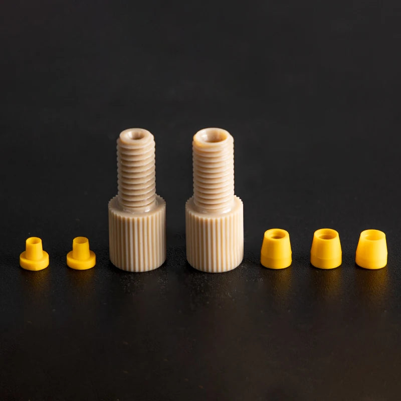 Runze Fluid High Temperature &Corrosion Resistant Two Piece Pipe PEEK Flangeless Fittings