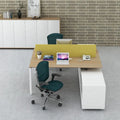 Modular 4 Cluster Extendable Panel Office Table Workstation Luxury Office Desk Furniture Modern