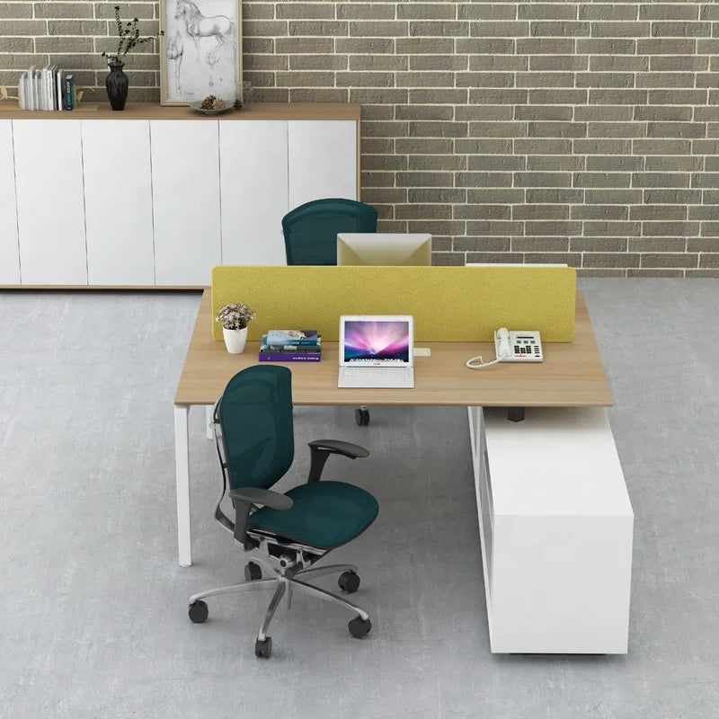 Modular 4 Cluster Extendable Panel Office Table Workstation Luxury Office Desk Furniture Modern