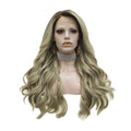 Celebrity Wig  Hot Popular  Ombre Natural Color Daily Life Wearing Futura Henlon Matte Fiber Synthetic Lace Front Wigs