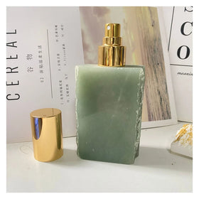 HZ Home decoration raw gemstone perfume bottle natural quartz perfume bottle for sale