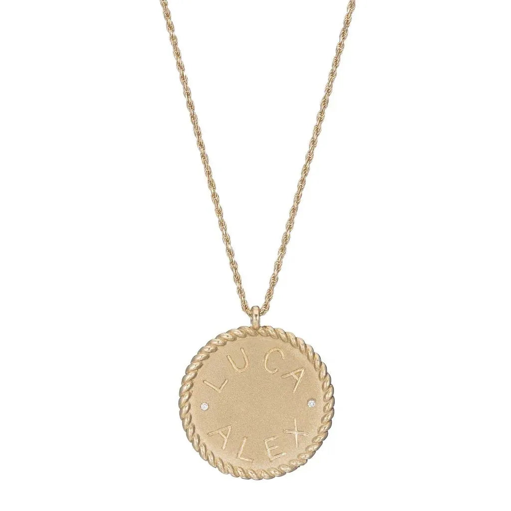 Milskye Newest 2024 Fine Fashion Jewelry for Women 18k Gold Plated 925 Silver Disc Pendant Necklace