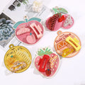 Advanced Sense Shark Claw Set with Cute Fruit Theme-Strawberry Cherry Lemon Series Sweet Summer Hair Accessories