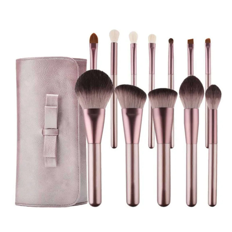 12pcs Grape Purple Makeup Brushes Sets Personalised Makeup Brushes
