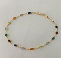New Multi-Color Rainbow Crystal Anklet Dazzling Crystal Jewelry for Women