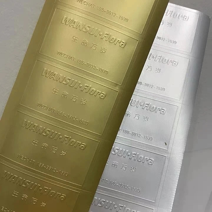 Eco-friendly Digital Printed Self-Adhesive Golden Vinyl Promotional Business Custom Printed Sticker Waterproof Cosmetic Label