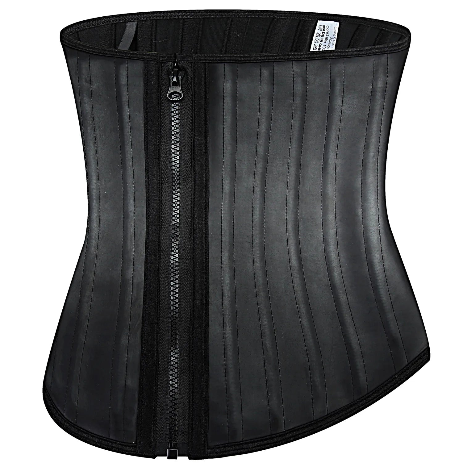 Women 25 Steel Boned Zipper Plus Size and Hooks Latex Waist Trainer Corset Corset De Formation