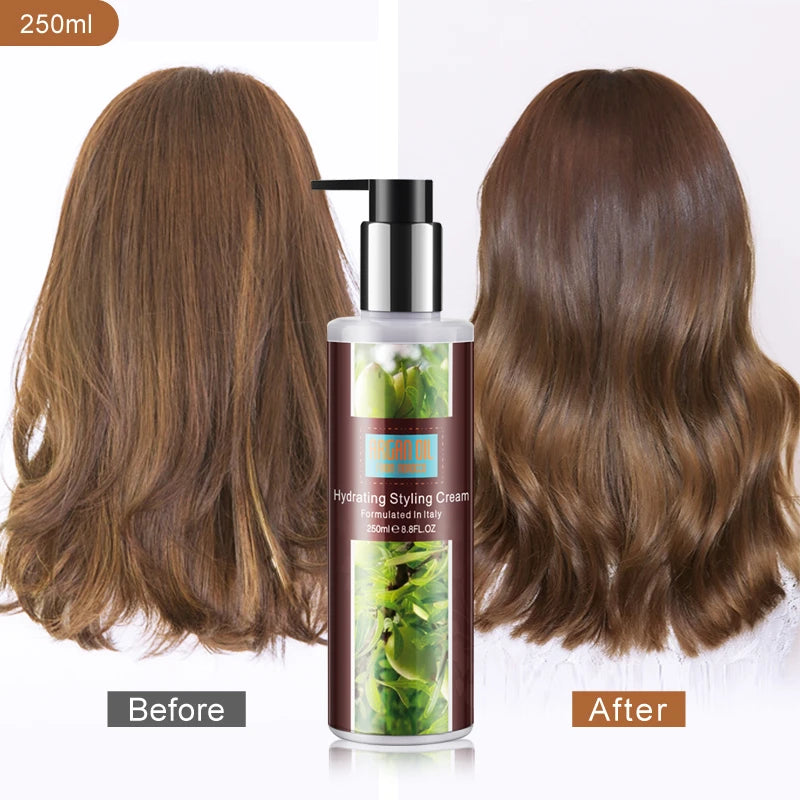 Factory Price Curl Hair Silky Smooth Highly Effective Argan Oil Hydrating Hair Styling Cream