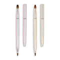 New Arrival Cosmetic Artist Tool Private Label Lip Concealer Brush Retractable Portable Dual Ended Makeup Brush with Lid