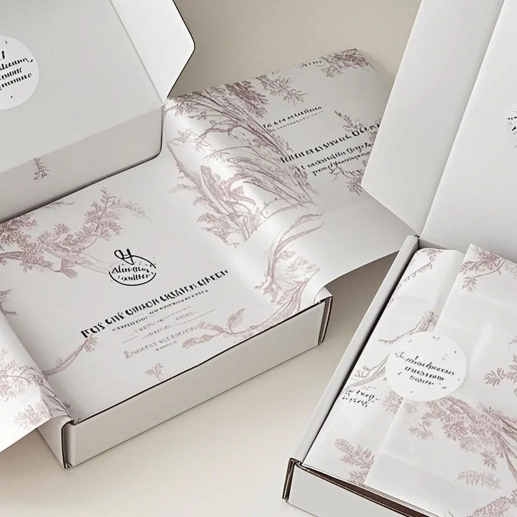 Bold Tissue Paper with Custom Logo for Statement Apparel Presentation