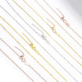 Hot Selling Gypsophila O Cross Box Chain Necklace Adjustable Silicon Bead Chain Necklace S925 Silver Necklace