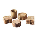2025 High Quality  Hand Woven Rattan Place Mats Round Square Braided Straw Placemats Table Mats Cup Coasters Wheat Straw Coaster