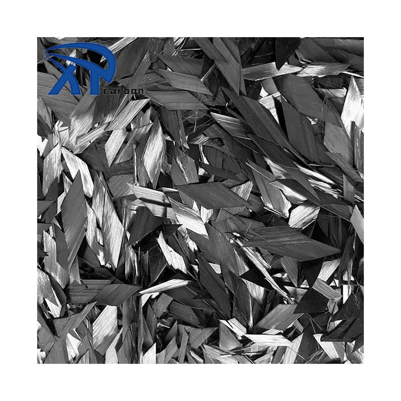 High-purity Carbon Fiber Chopped Tow 15mm Diamond Carbon Chopped Strand Quadrilateral Chopped Carbon Flakes