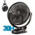 Wholesale 10000mAh Portable Clip Fan 8 Inch Rechargeable Battery Operated Fan 4 Speed Personal Quiet USB Fan for Outdoor Camping