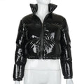Plus Size Coats Stand Collar Cardigan Down Jacket Winter Coats Thick Puffer Jacket