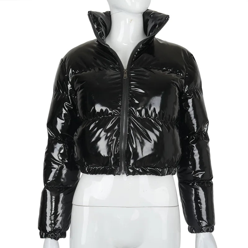 Plus Size Coats Stand Collar Cardigan Down Jacket Winter Coats Thick Puffer Jacket