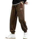 Men's Casual Sport Joggers Pants Elastic Waist Corduroy Cargo Drawstring Polyester Fabric Pockets Tapered Flare Sweatpants
