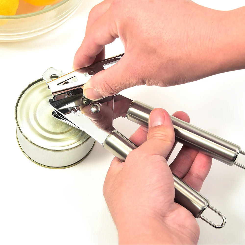 Factory Direct Modern Manual Stainless Steel Can Opener Eco-Friendly Home Bar Use Metal Jar Hot Selling Jar Openers