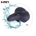 AQ6051 Hot Sale Factory OEM 250MM*200MM Bike PU Leather Spring  Seat Cushion Rainproof  Bicycle Saddles Wide Road Cycling Seat