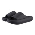 Unisex Black EVA Slides Lightweight Fashionable Soft Home Slippers with Anti-Slip Insole for Beach Outdoor Use Winter Position