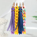 Casual Summer Jewelry Colorful Acrylic Chain Bracelet Beach Accessory Leopard Print CCB Personality Tassel Simple Keychain Gift