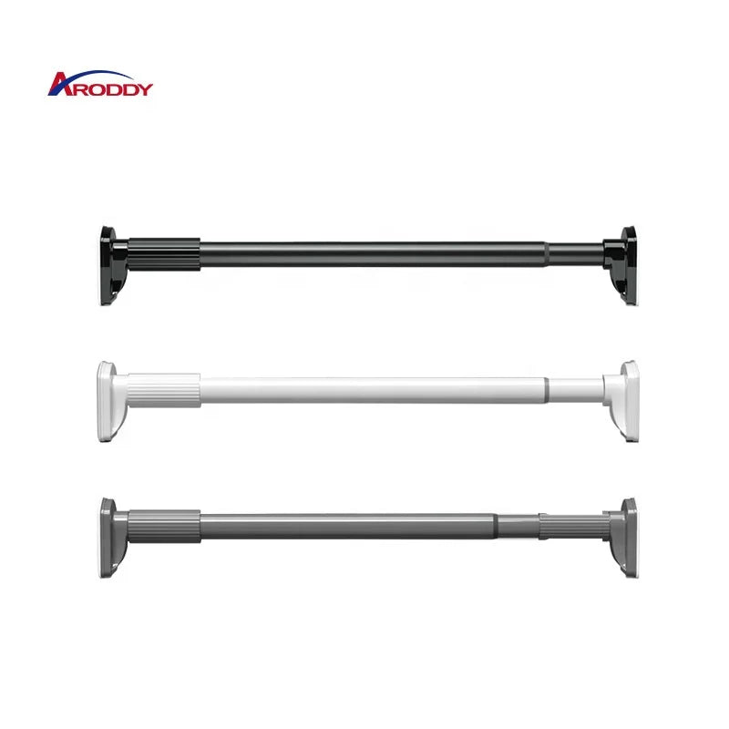 ARODDY Metal Room Divider Extendable Telescopic Rods Curtain Rod Adjustable Closet Rod