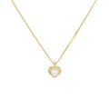 Fashion Minimalist Jewelry 925 Sterling Silver Heart Round Pearl Gold Plated Necklaces for Women Mother's Valentine's Day Gifts