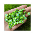 Cute Green Fruit White Within Kiwifruit Kiwifruit Berry Soft Polymer Clay Sprinkles 500g/bag  Slime Stuffing