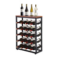 High Quality European Retro Red Wine Rack Large Display Free Stand Metal Wine Bottle Holder Wholesale Beverage Tubs Ice Buckets