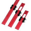 Woodworking 16/20/30cm Gauge Aluminum Alloy Positioning Ruler Woodworking Ruler Measuring Tool