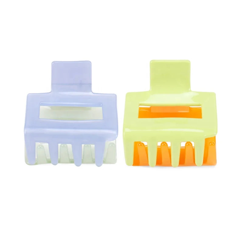 Professional Supplier Hair Clamp Claw Sweet Small Size 5cm Hair Claw Clips Creative Double-sided Color Claw Clip