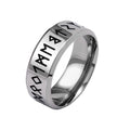 Classic Nordic Viking Titanium  Ring Jewelry Accessories Rune Symbol Odin Norse Viking Amulet RETRO  Punk Ring for Men Gifts