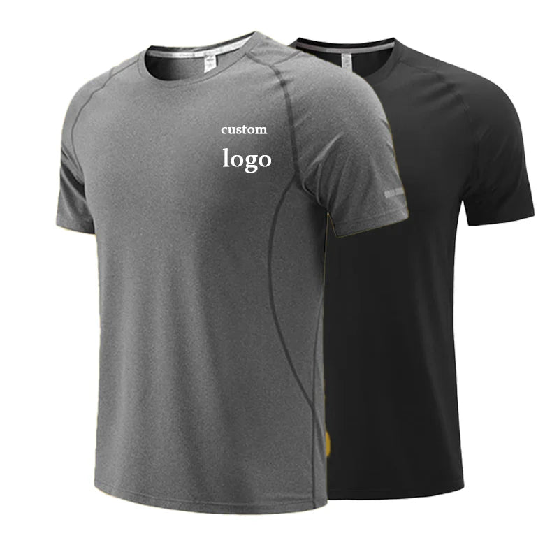 US Size Custom Blank Ultra Soft 100% Polyester Solid Knitted Quick Dry Short Sleeve Men's Sport T-Shirt