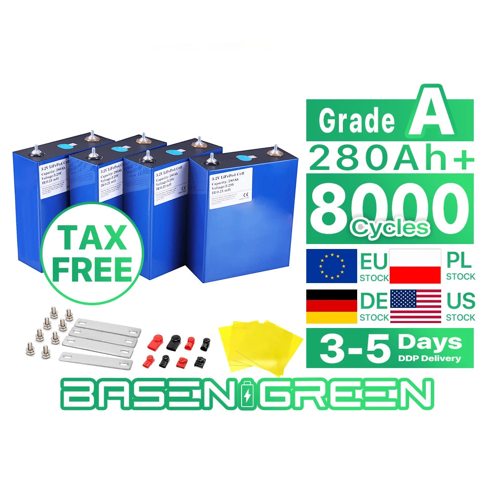 New 8000 Cycles 3.2v 280ah 302ah Lifepo4 Battery Energy Storage Lithium Ion Phosphate Battery Cell Lifepo4 302ah Catl