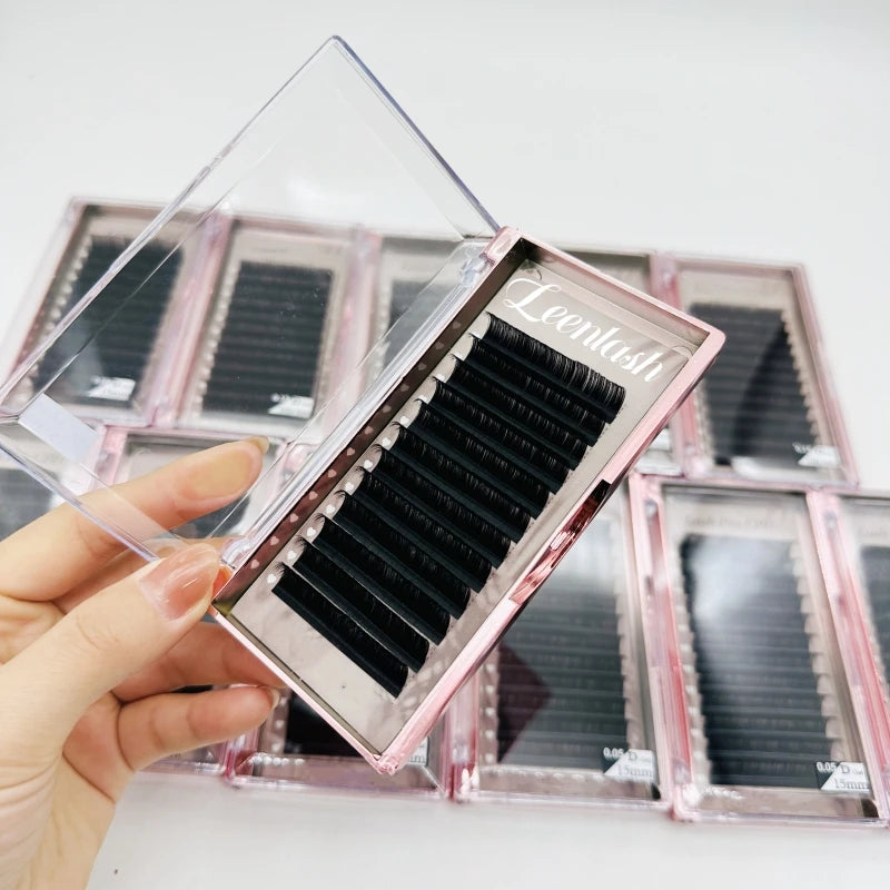 Free Sample Custom Private Label Faux Individual Lashes Supplies Lash Trays Volume Classic Cashmere Eyelash Extension