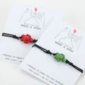 Hawaii DIY Cord Braided Rope Wish Card Sea Turtle Bracelet Fashion Couple String Colorful Turtle Bracelet Pulseira