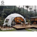 Camping Cover Geodesic Dome Tent for Glamping 100km/h Wind Resistance -30C +70C Temperature Range-GALAXY Brand