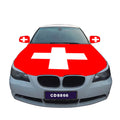 Factory Direct Sales Custom Size Engine Flags 115x150cm 100%Polyester Cover Rearview Mirror Custom Switzerland Car Hood Flag