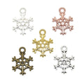 Snowflake Charm Christmas Snowflake Charms Pendants for Crafting Jewelry Findings Making Accessory for DIY Necklace Bracelet