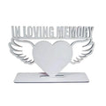 Heart Wing in Loving Memory Sublimation Photo Frame Blanks Thermal Transfer Custom MDF Wooden 5mm 6 Color 50pcs Home Desk Decor