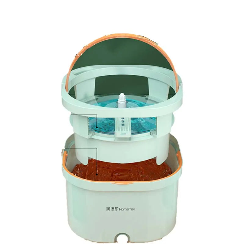 Homettler 360 Degree Spinning Microfiber   Floor Cleaning Mop Steel Kitchen Bathroom Office Hotel Hospital Household Items