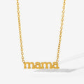 Dainty Custom Jewelry Stainless Steel Letter Mother Charm Choker Mama Name Necklace for Gift
