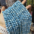 Wholesale Natural Stone Beads Blue Sky Stone Blue Larimar Color Enhanced Healing Power Loose Gemstone Beads for Jewelry Making MegaBDM