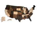 Custom Push Pin Travel Map Wood Wall Art Wooden Unite States Map USA Wooden Wall Map for Wedding/anniversary/Birthday Gifts